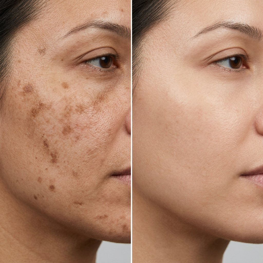 Dark Spot Removal Before and After