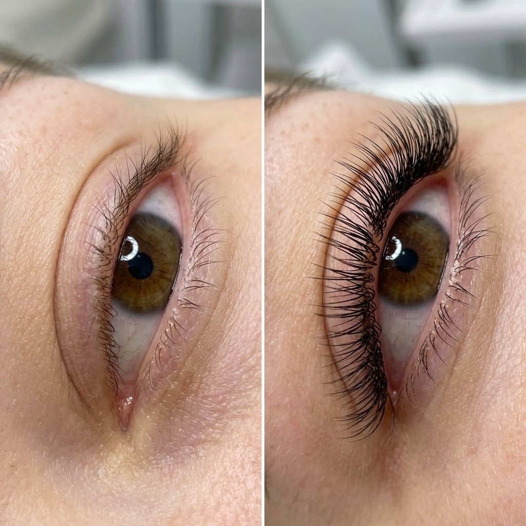 Eyelash Transplant Before & After