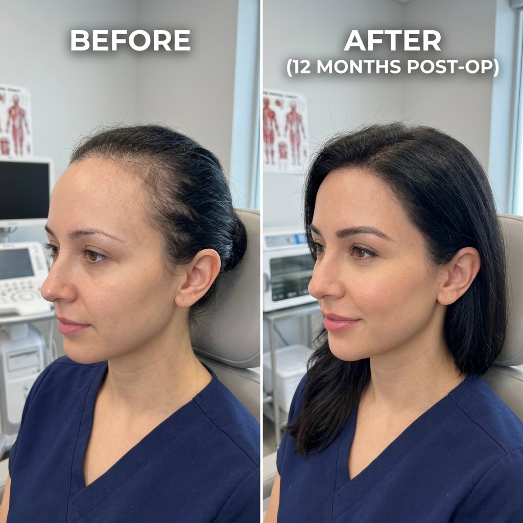 Female Hair Transplant Result