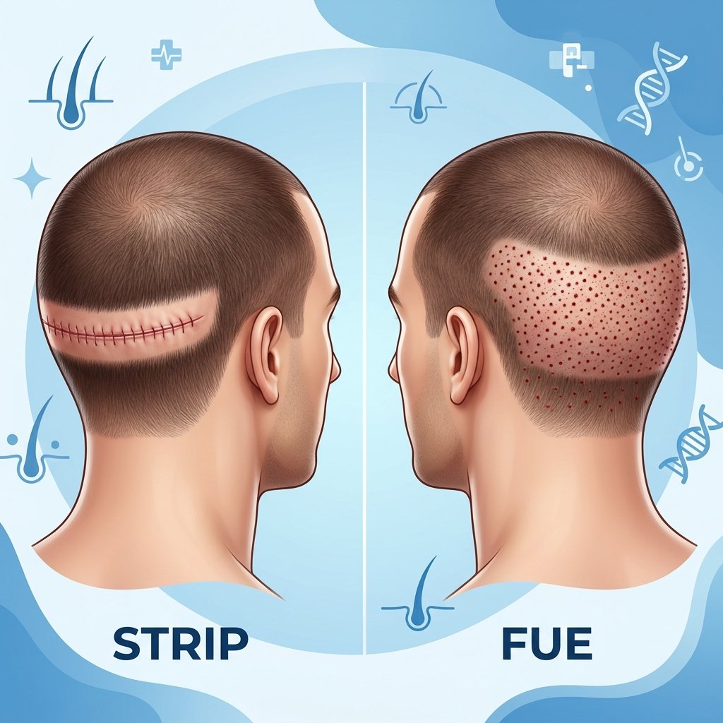 Strip vs FUE